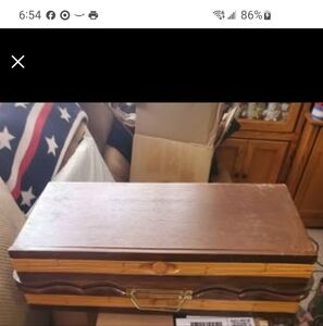Vintage Asian Wooden Folding Chess Set With Pullout Drawers Holding Chessmen